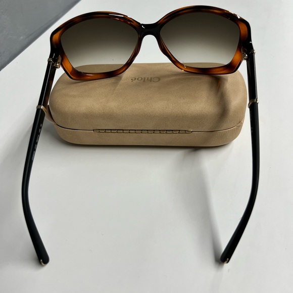Chloe Tortoise Shell Sunglasses - Picture 3 of 6